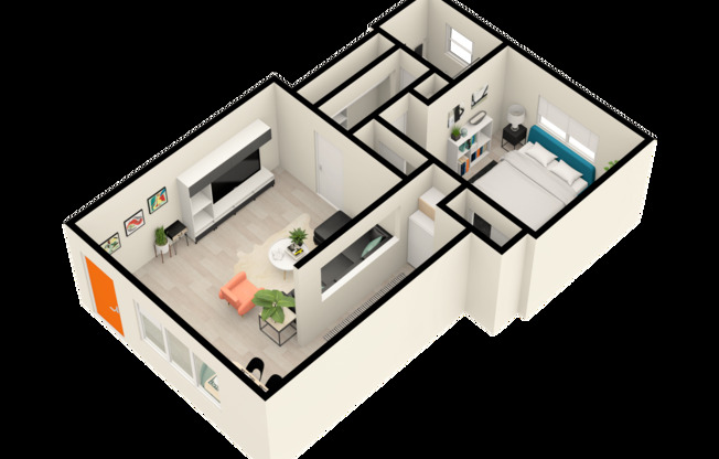 1 bed, 1 bath, 635 sqft, $1,285, Unit 302