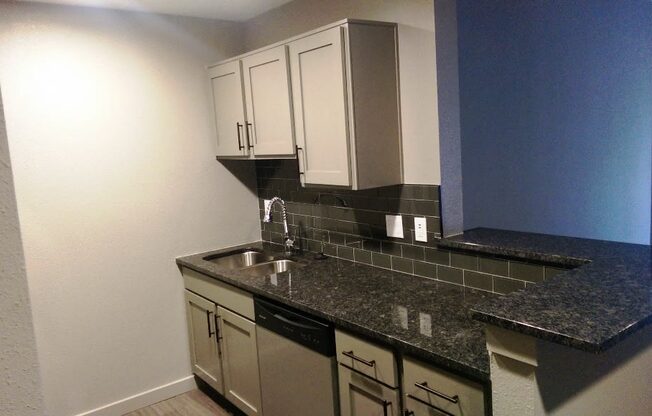 kitchen space in our east riverside apartments