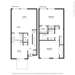 2 beds, 1.5 baths, 1,369 sqft, $2,848