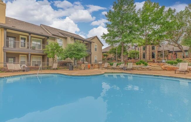 a small house in a pool of water