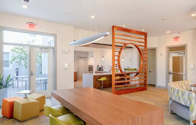 beautiful resident lounge at Phase II