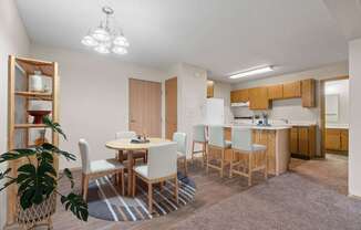 Separate Dining Area with Overhead lighting