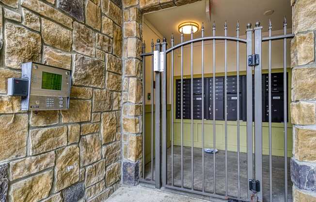 Mail Station with gated entry 4700 Colonnade Apartments in Birmingham, AL