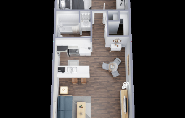 1 bed, 1 bath, 620 sqft, $649