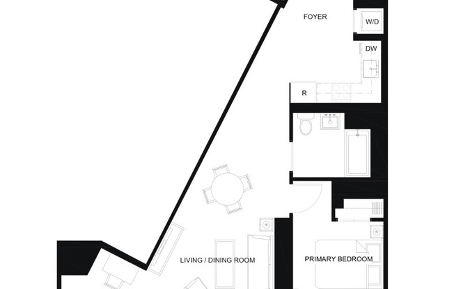 1 bed, 1 bath, 683 sqft, $4,620, Unit 3608