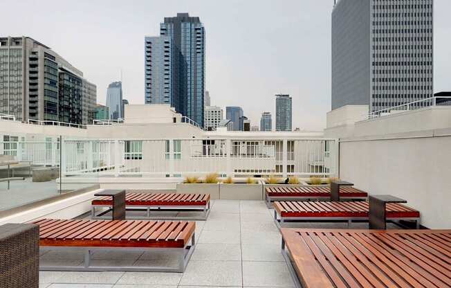 Olive DTLA Two Bedroom Balcony. at Olive DTLA, Los Angeles, CA