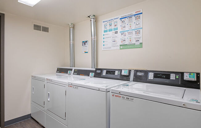 our apartments have a laundry room with a washer and dryer