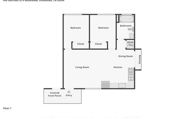 2 beds, 1 bath, 675 sqft, $2,300, Unit 18