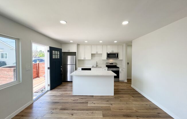 Welcome to your beautifully renovated single level attached home in the heart of Oceanside!