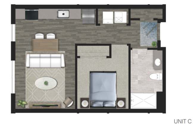 1 bed, 1 bath, 550 sqft, $1,275, Unit 410