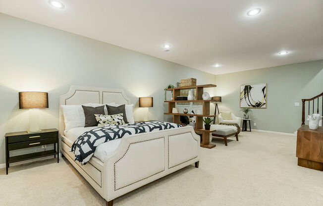 Large Bedroom at Prairie Pines Townhomes, Shawnee, Kansas