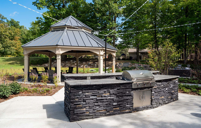 Community Grill Stations at Ascent at Farmington Hills, Michigan