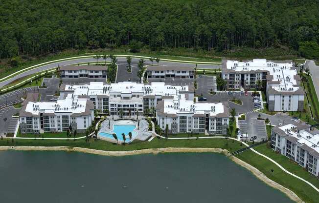 Aerial view of Legacy Gateway Apartments in Fort Myers, Florida