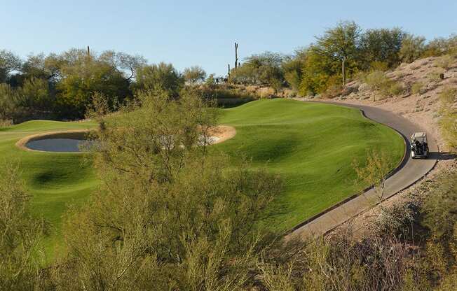 Scenic Golf Course Views at Apartments Near La Encantada Tucson
