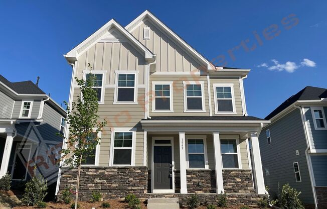 Beautiful Brand New 4 Bedroom, 3 Bathroom Home with 1st Fl Bedroom, High-Speed Internet & Fantastic Community Amenities in Stoneriver Community, Knightdale, Available Now!