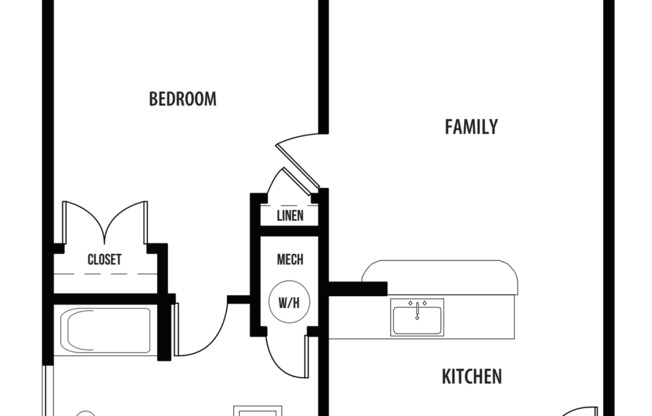 1 bed, 1 bath, 606 sqft, $1,215, Unit Bldg 6, Unit 200