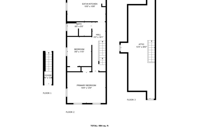 2 beds, 1 bath, 984 sqft, $1,295, Unit 3100 3rd St Unit 2