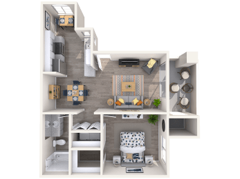 1 bed, 1 bath, 684 sqft, $1,200