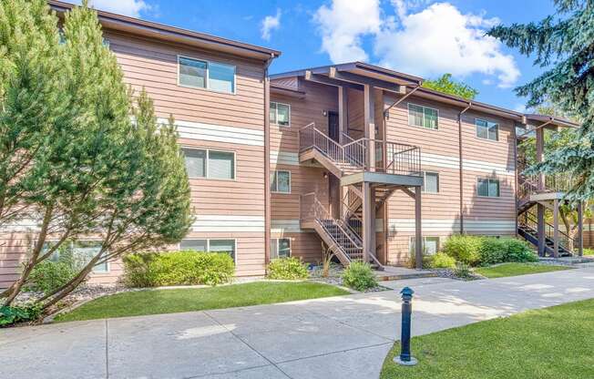 our apartments offer a walkway to the front of the building