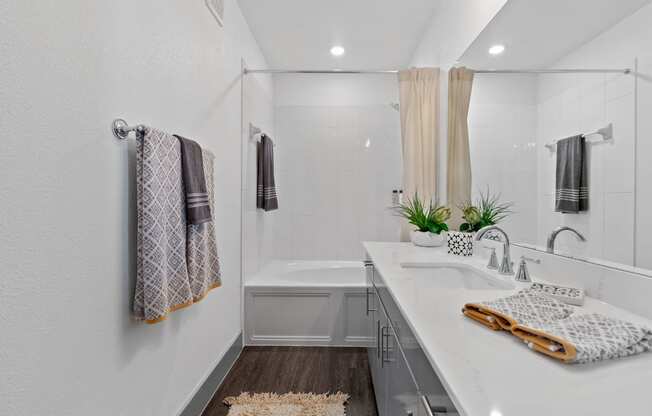 Bathroom interior at Reveal Skyline  at La Cantera, San Antonio, Texas