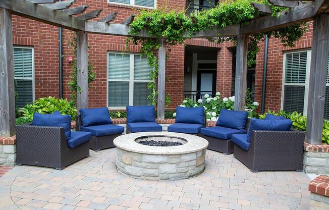 Outside sitting area at Walton Riverwood, Atlanta, 30339