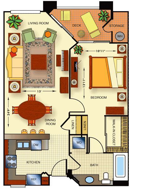 1 bed, 1 bath, $1,500, Unit 116