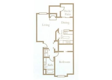 1 bed, 1 bath, 728 sqft, $1,665