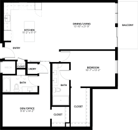 1 bed, 2 baths, 981 sqft, $2,314