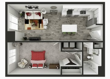1 bed, 1 bath, 845 sqft, $1,824
