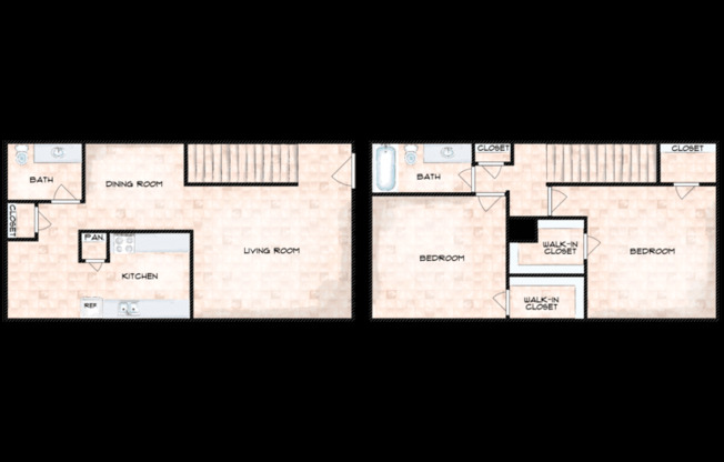 2 beds, 1.5 baths, 1,288 sqft, $1,495