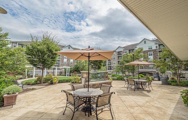 Outside Patio at Palmer View, Palmer Township, PA, 18045