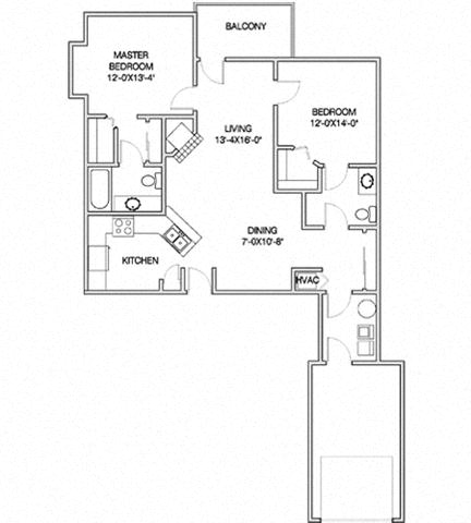 2 beds, 2 baths, $1,865