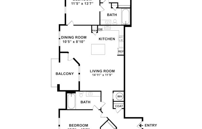 3 beds, 2 baths, 1,447 sqft, $2,570