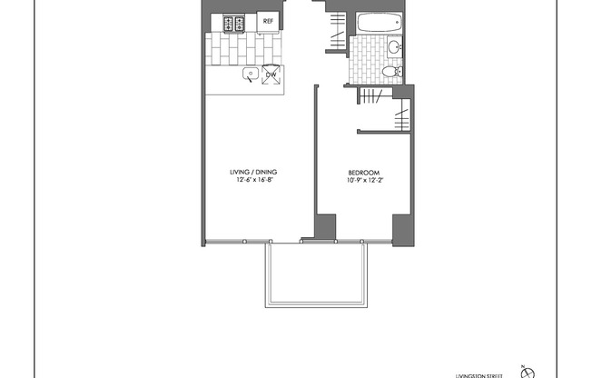 1 bed, 1 bath, $4,075, Unit 1228