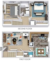 2 beds, 1.5 baths, 904 sqft, $1,660