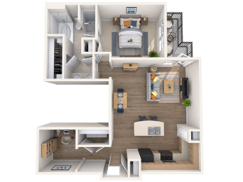 1 bed, 1 bath, 872 sqft, $2,124