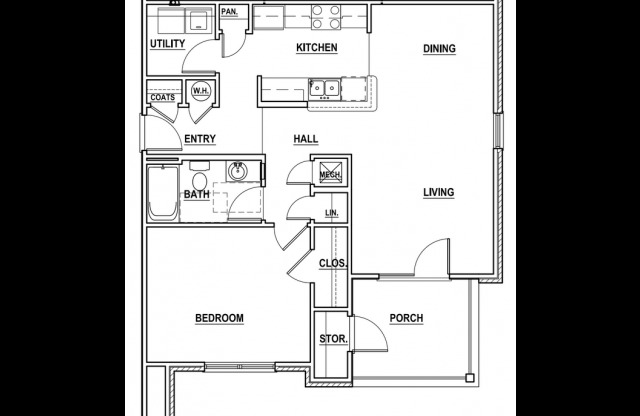 1 bed, 1 bath, 807 sqft, $730