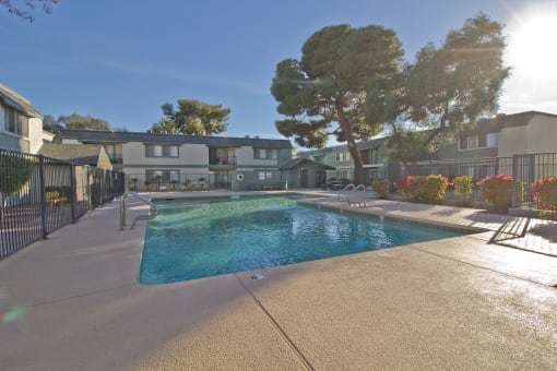 our apartments have a resort style swimming pool at Missouri Crossing, Phoenix, AZ, 85015