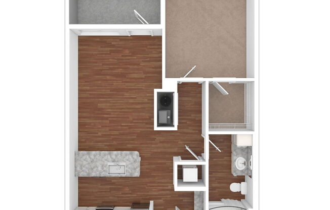 1 bed, 1 bath, 668 sqft, $1,365