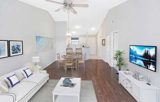 Living Room with Dining Setting