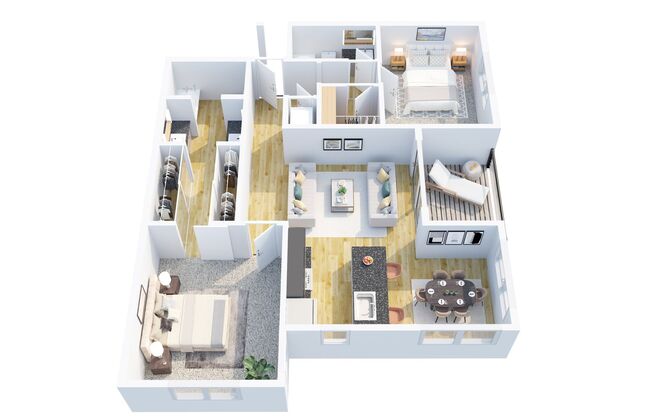 2 beds, 2 baths, 1,141 sqft, $1,900, Unit 220