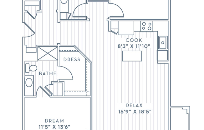 2 beds, 2 baths, 1,222 sqft, $2,065