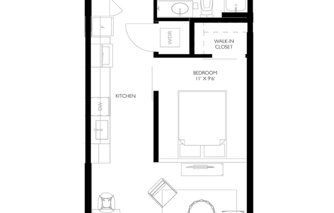 1 bed, 1 bath, 620 sqft, $1,275, Unit 303