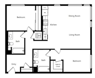 2 beds, 2 baths, 1,100 sqft, $5,251