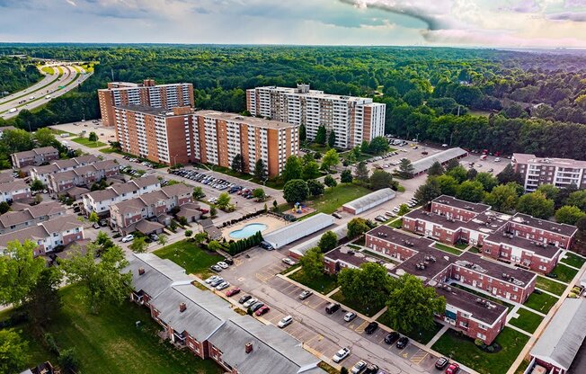 Pine Ridge Apartments and Village at Pine Ridge apartments, townhomes, highrise