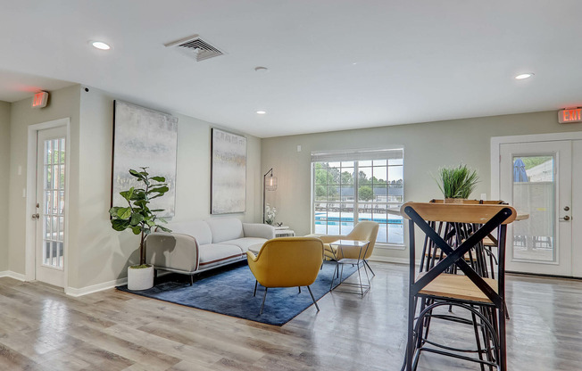 furnished community clubhouse