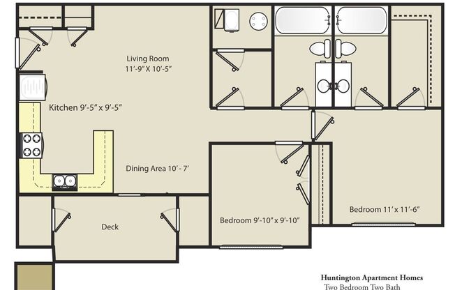2 beds, 2 baths, 1,077 sqft, $1,450, Unit 212