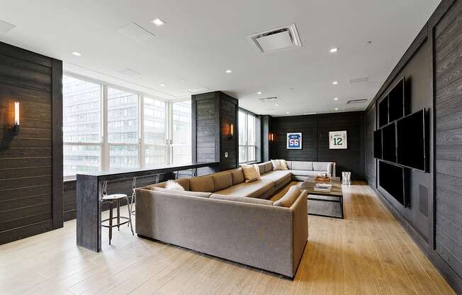Common room at 65 Bay Street, Jersey City, NJ, 07302