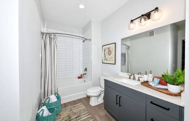 Luxurious bathroom at Elevate West Village, Smyrna, Georgia