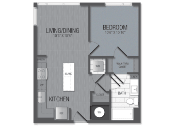 1 bed, 1 bath, 600 sqft, $1,936